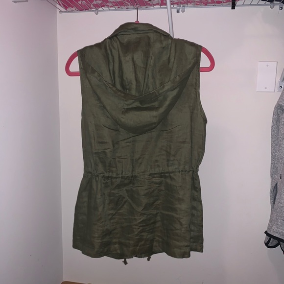 Green Studded Pocket Vest - Picture 3 of 3